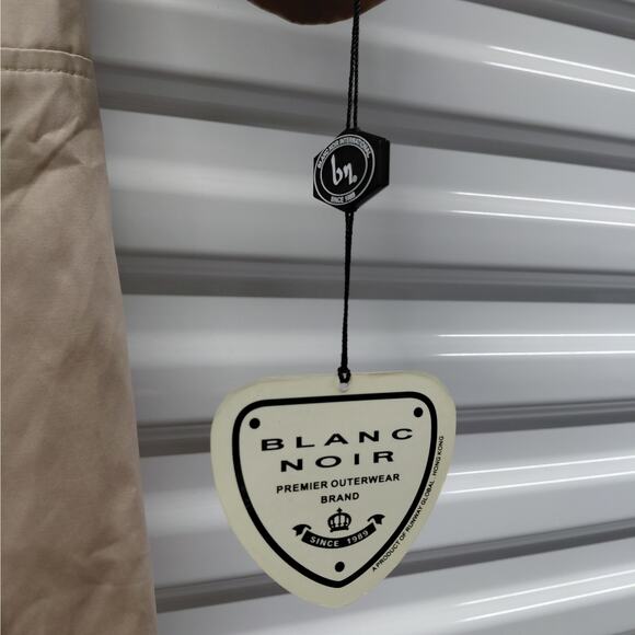 Blanc Noir Womens Classic Trench Coat Sz Small Blush Belted Double Breasted NWT - Picture 5 of 9